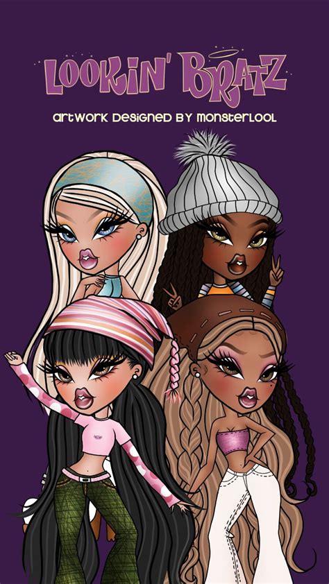 bratz imagenes|lookin' bratz background.